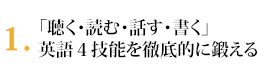 4技能をトータルで鍛える「英語特訓道場」
