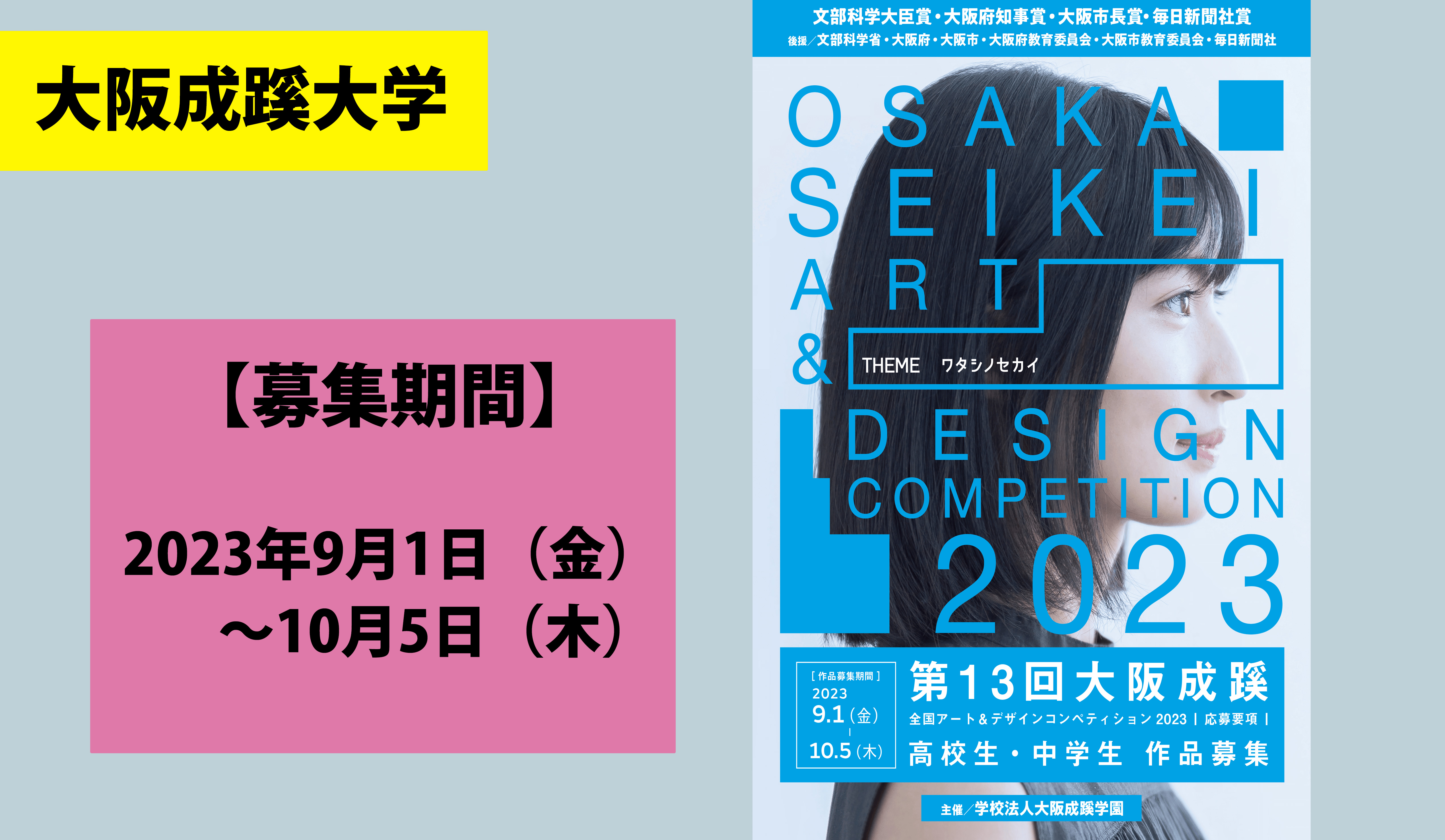 大阪成蹊全国アート&デザインコンペティション2023 