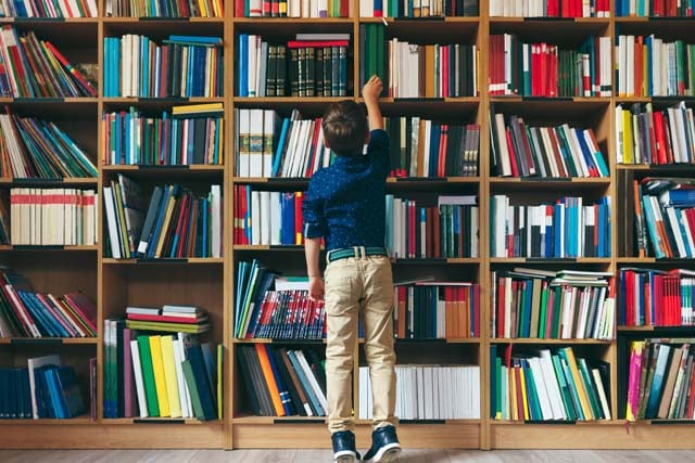 book-with-green-board-background