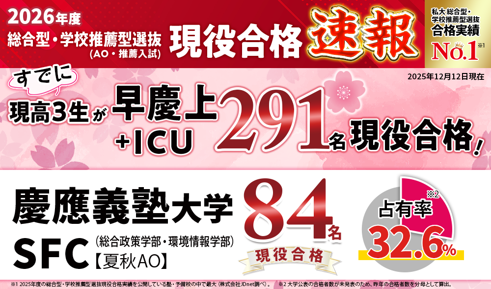 早稲田塾の合格実績