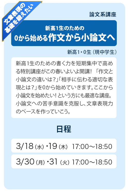 今から始める小論文